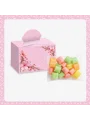 Çiçek Model Pembe Renkli Lokum Kutusu ve Mevlüt Şekeri