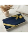Hediyelik Kutuda Lacivert Renkli Flamlı Pamuk Eşarp