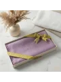Hediyelik Kutuda Lila Renkli Flamlı Pamuk Eşarp