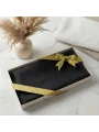 Hediyelik Kutuda Siyah Renkli Flamlı Pamuk Eşarp