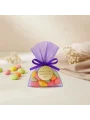 İsme Özel Mor Renkli Tül Kese İçerisinde Mevlüt Şekeri - Mevlüt Hediyelikleri