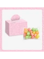 Kalp Model Pembe Renkli Lokum Kutusu ve Mevlüt Şekeri