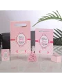 Kalp Model Pembe Renkli Yasin Kitabı, Lokum Kutusu, Magnet, Karton Çanta ve Tesbih - Mevlüt Hediyelikleri