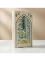 Zümrüt Renkli İsme Özel Dikey Kutu İçerisinde Seccade ve Tesbih