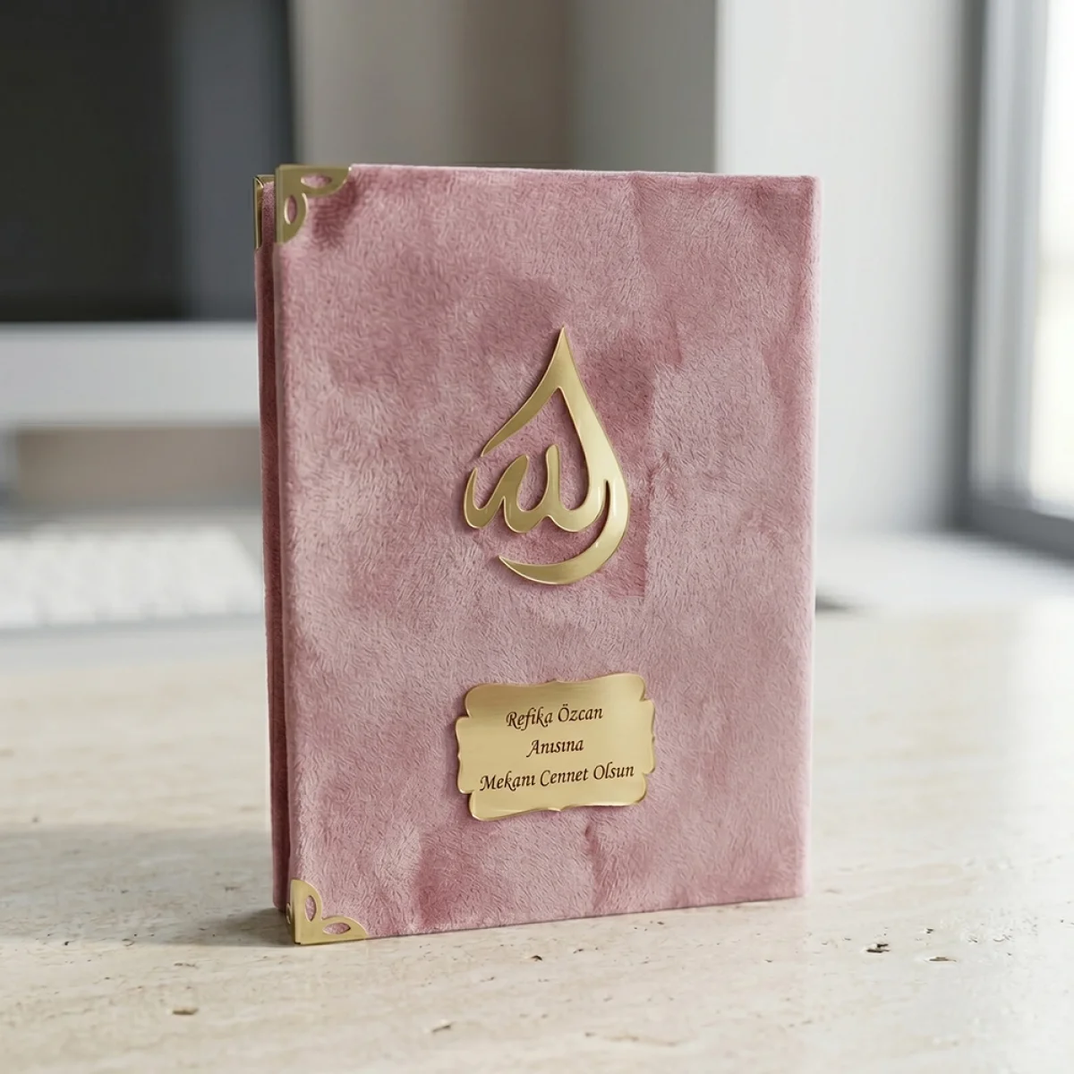 İsme Özel Pembe Renkli BabyFace Yasin Kitabı - Mevlüt Hediyelikleri