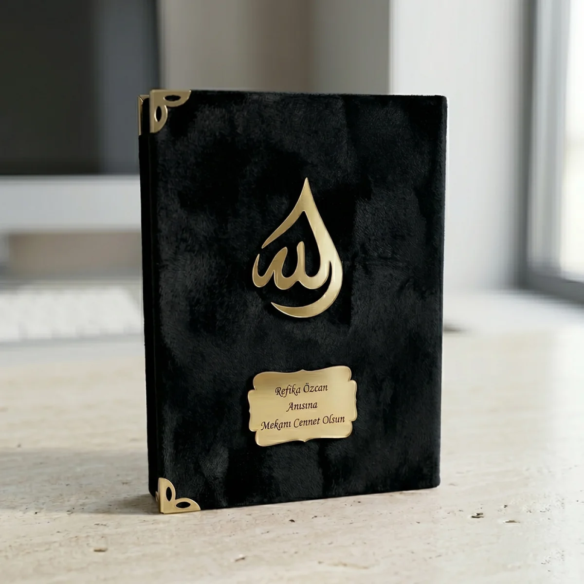 İsme Özel Siyah Renkli BabyFace Yasin Kitabı - Mevlüt Hediyelikleri