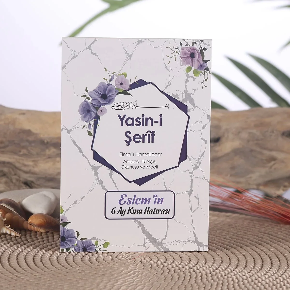 Altıgen Model Mor Renkli Yasin Kitabı