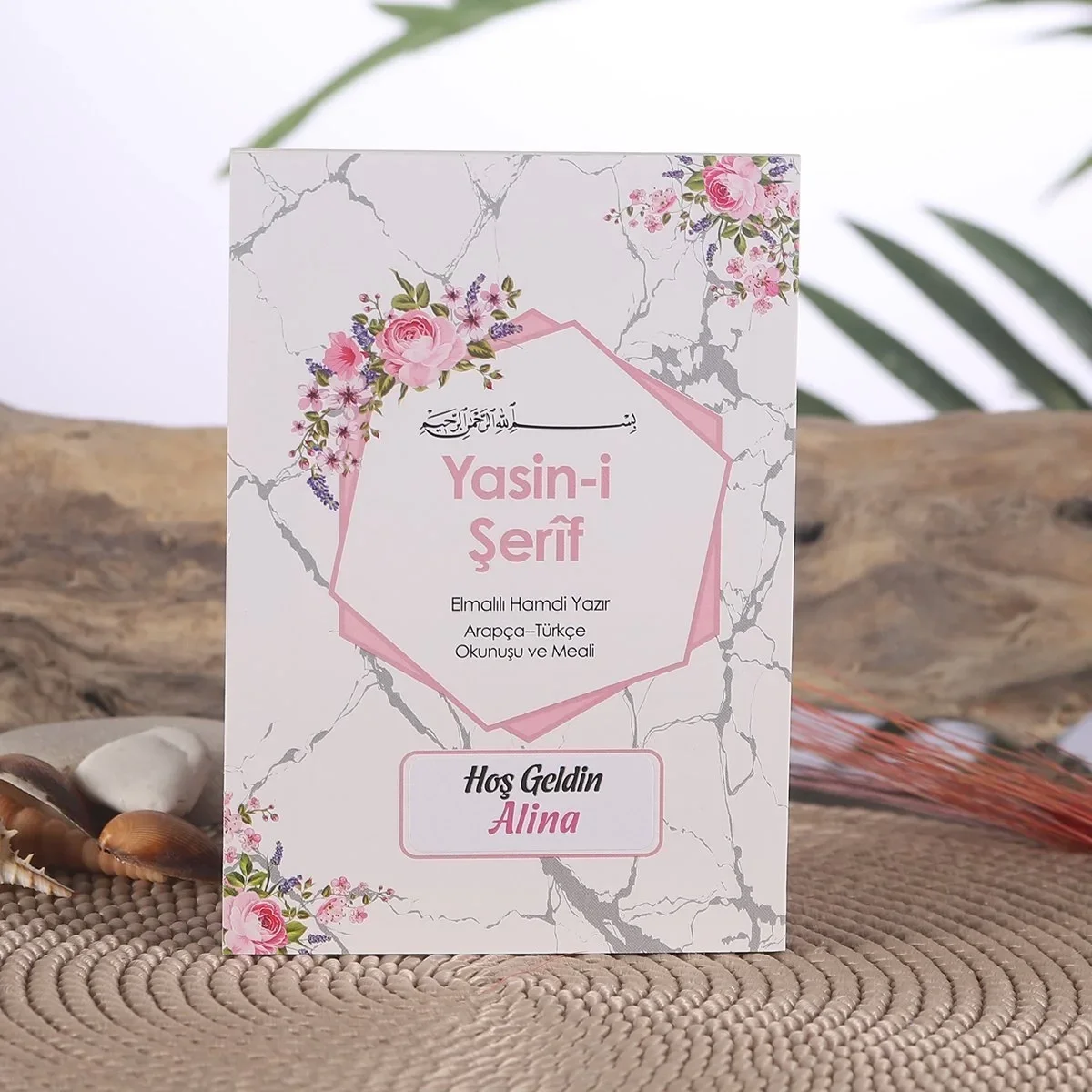 Altıgen Model Pembe Renkli Yasin Kitabı