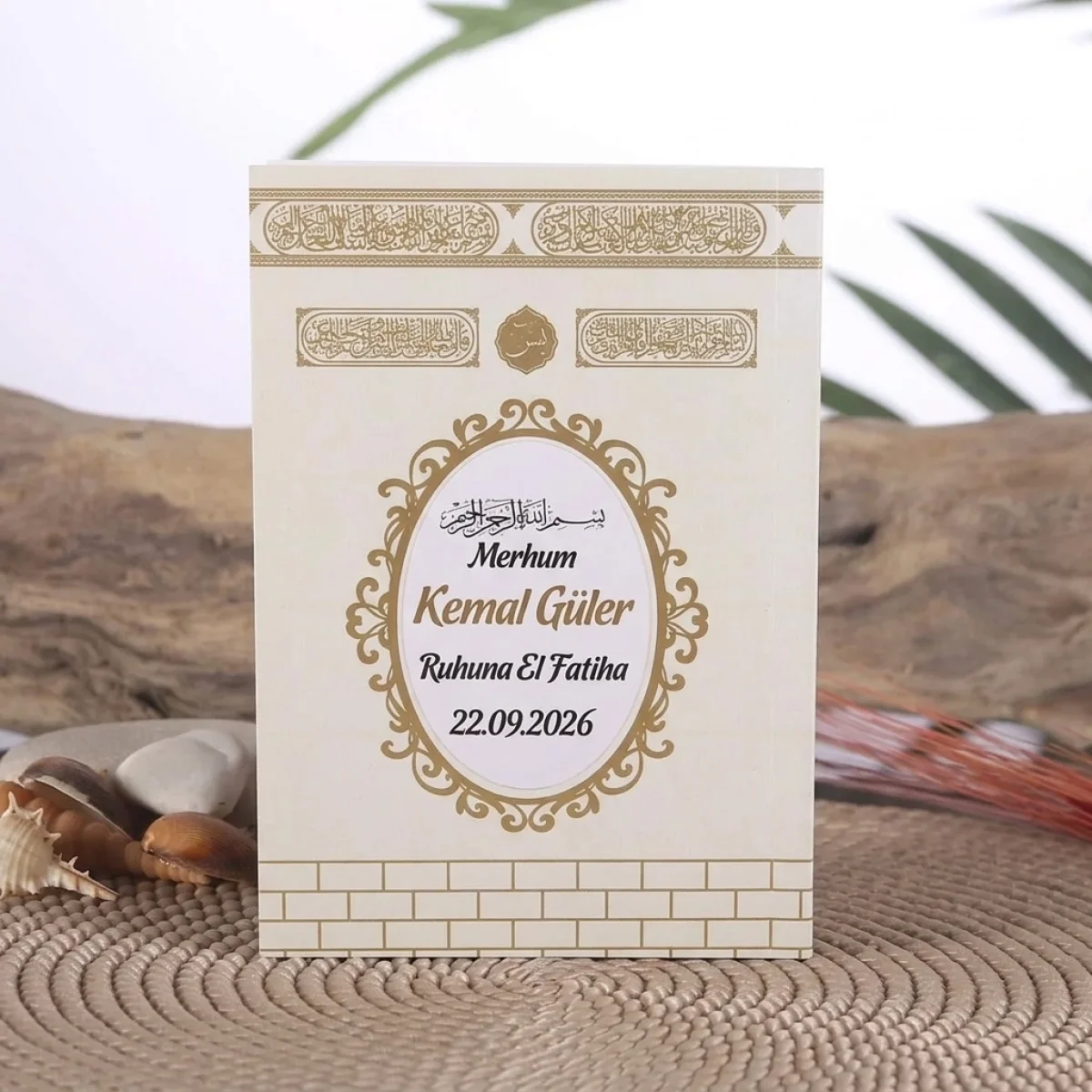 Kabe Model Krem Renkli Yasin Kitabı