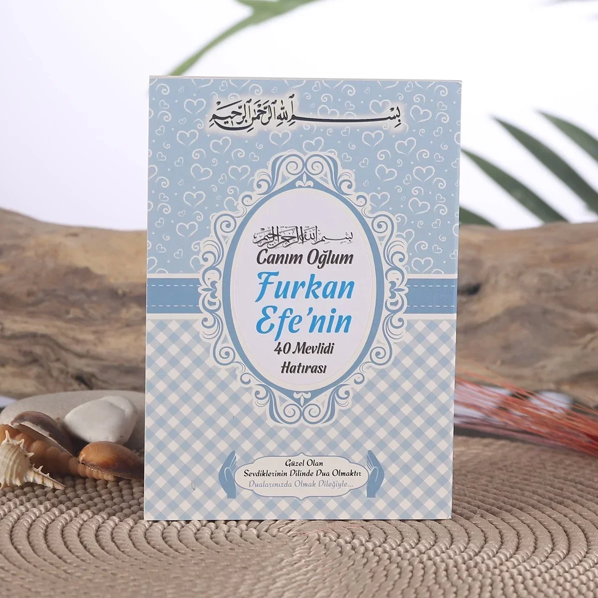 Kalp Model Mavi Renkli Yasin Kitabı