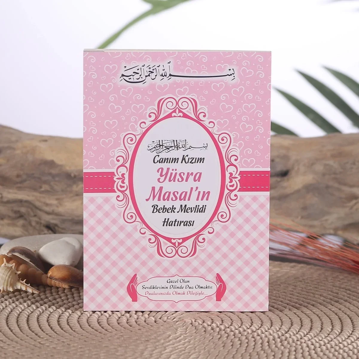 Kalp Model Pembe Renkli Yasin Kitabı