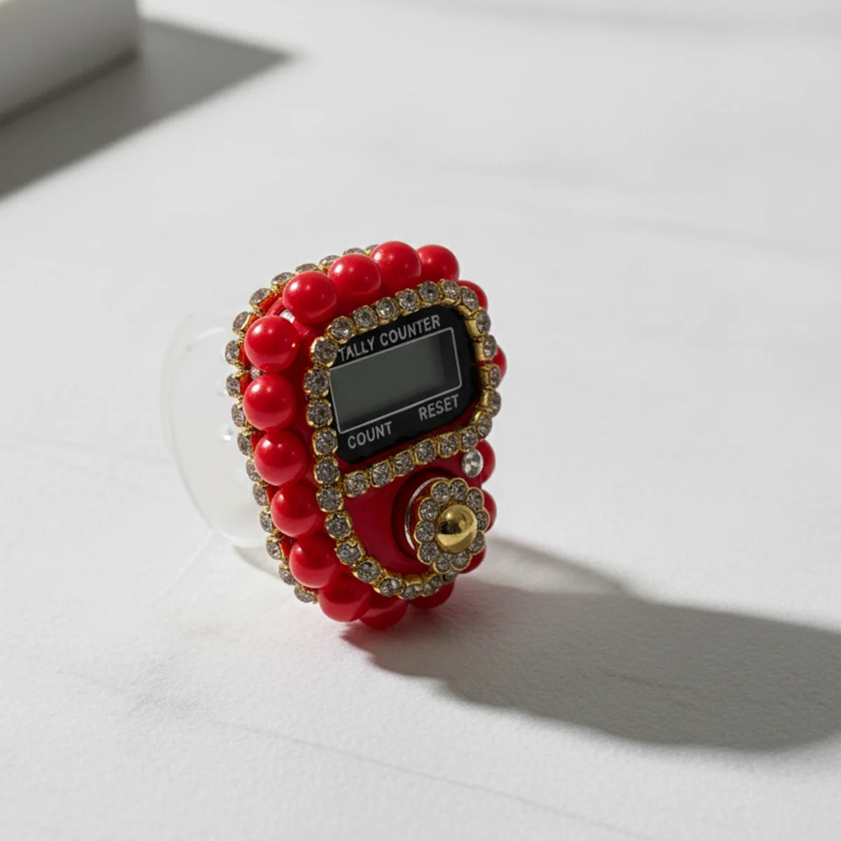 Süslü Bordo Taşlı Zikirmatik