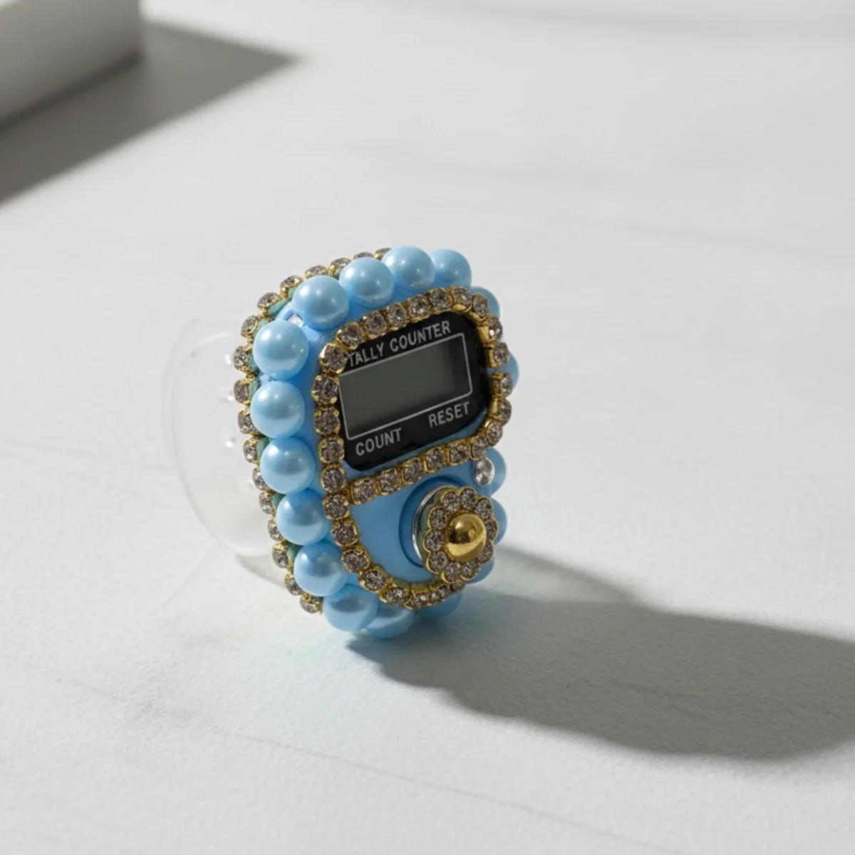 Süslü Mavi Taşlı Zikirmatik