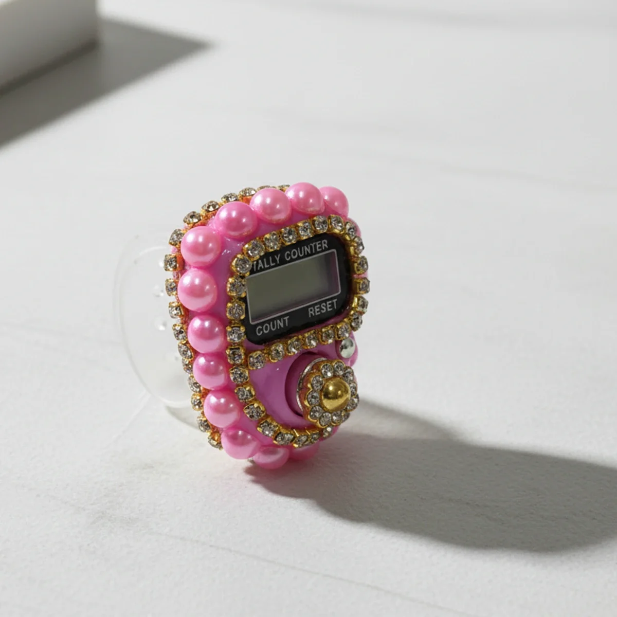 Süslü Pembe Taşlı Zikirmatik