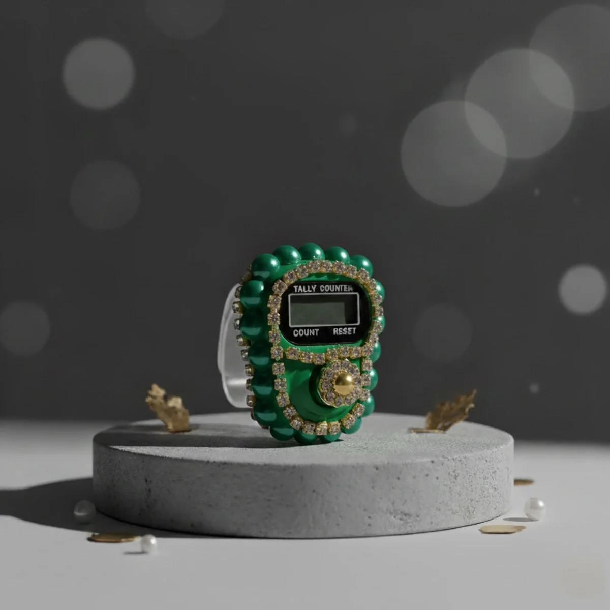 Süslü Zümrüt Taşlı Zikirmatik