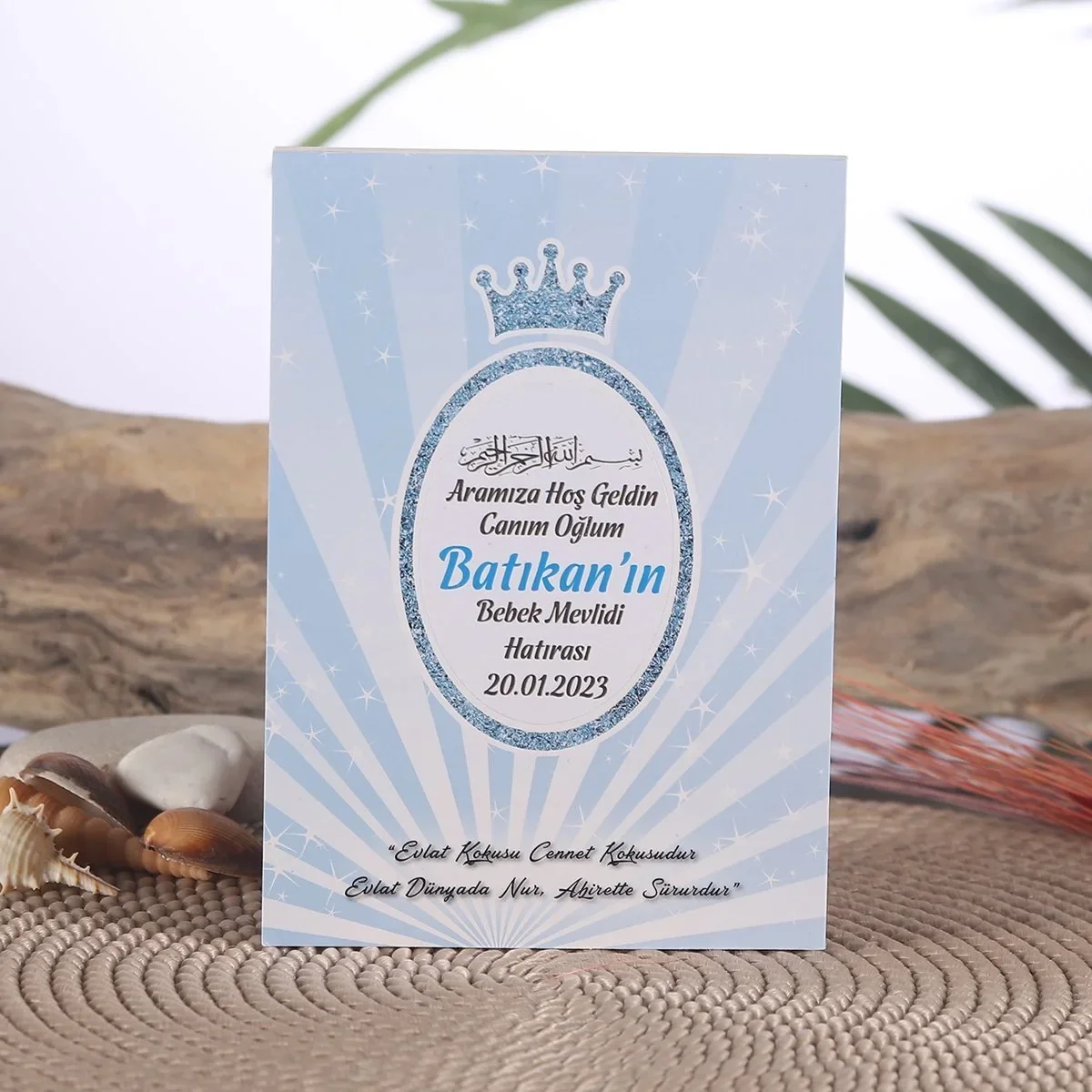 Taç Model Mavi Renkli Yasin Kitabı