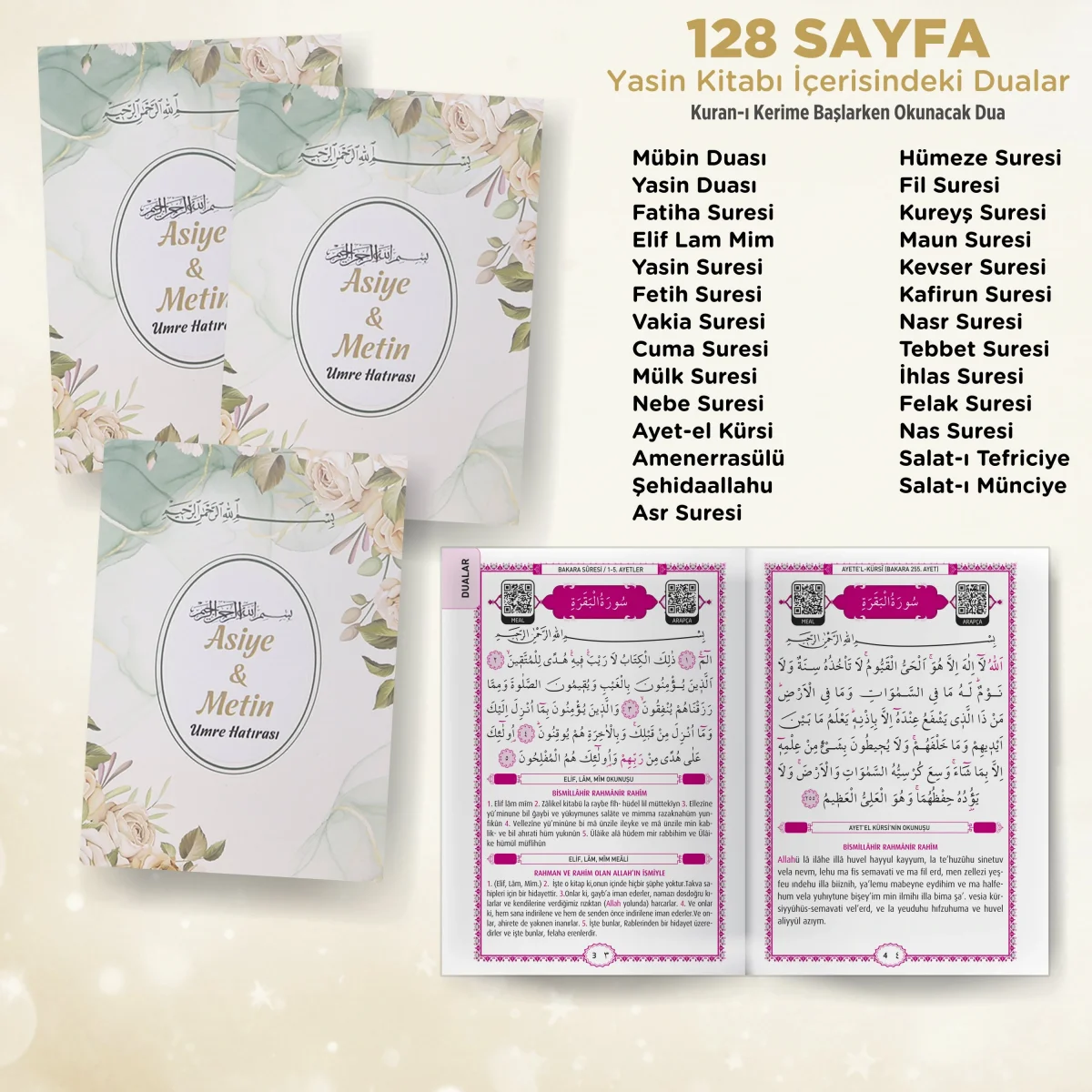 Zerafet Model Yeşil Renkli Tül Kese İçerisinde Yasin Kitabı - Mevlüt Hediyelikleri