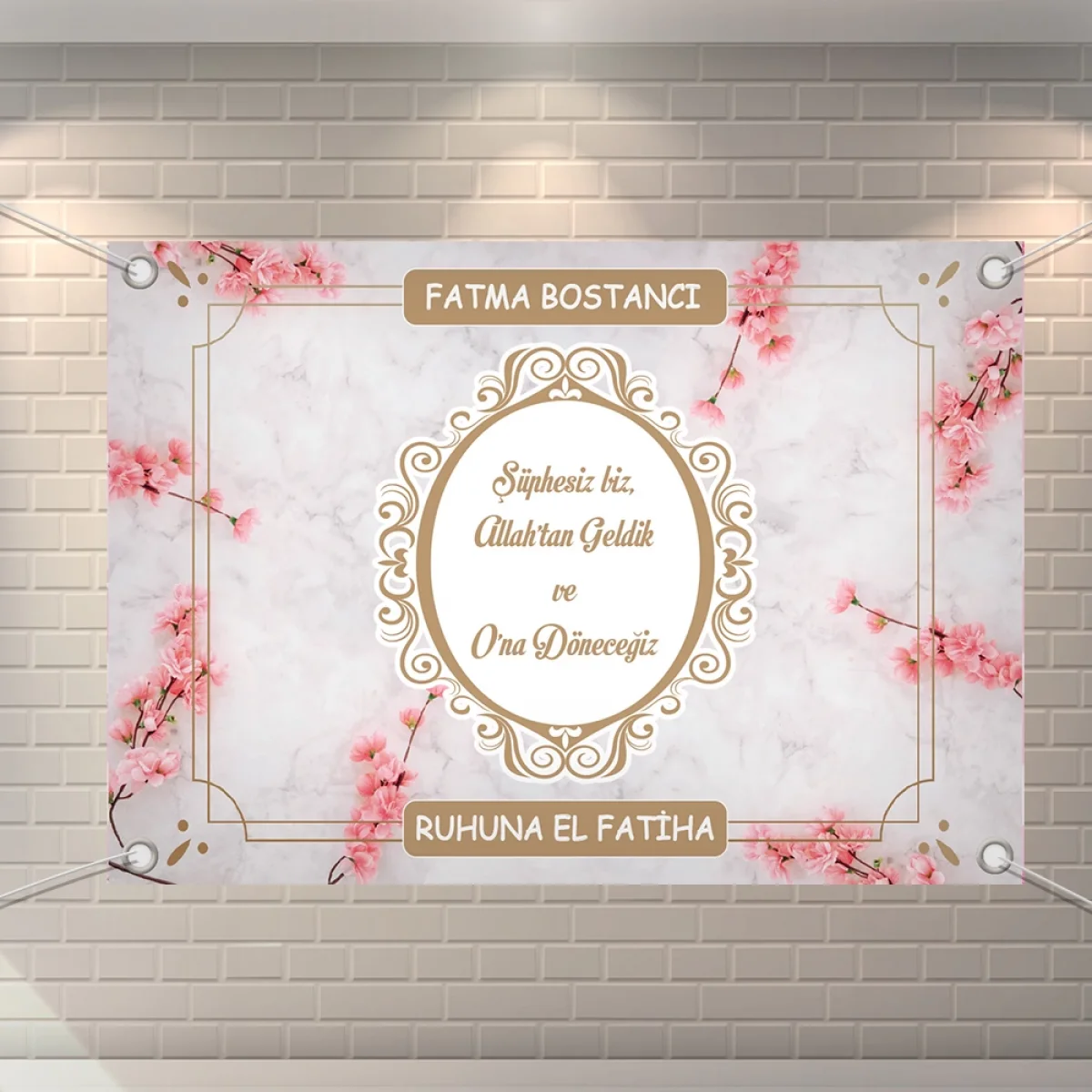 Zerafet Model Pembe Konsept 70 x 100 cm Özel Tasarım Branda Afiş