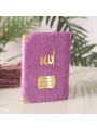 İsme Özel Lila Renkli Kadife Yasin Kitabı - Mevlüt Hediyelikleri