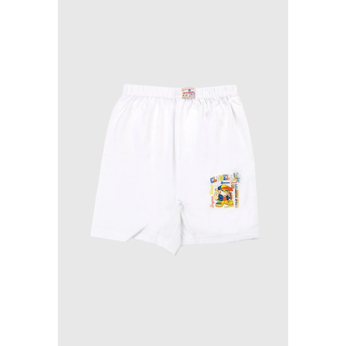 Baskılı Erkek Çocuk Paçalı Külot 12li Gkc320