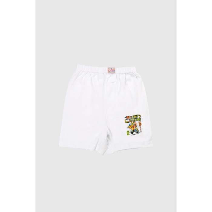 Baskılı Erkek Çocuk Paçalı Külot 12li Gkc320