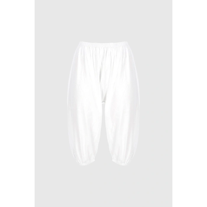 Bayan Beyaz Paçalı Külot 6lı Paket Gkc226