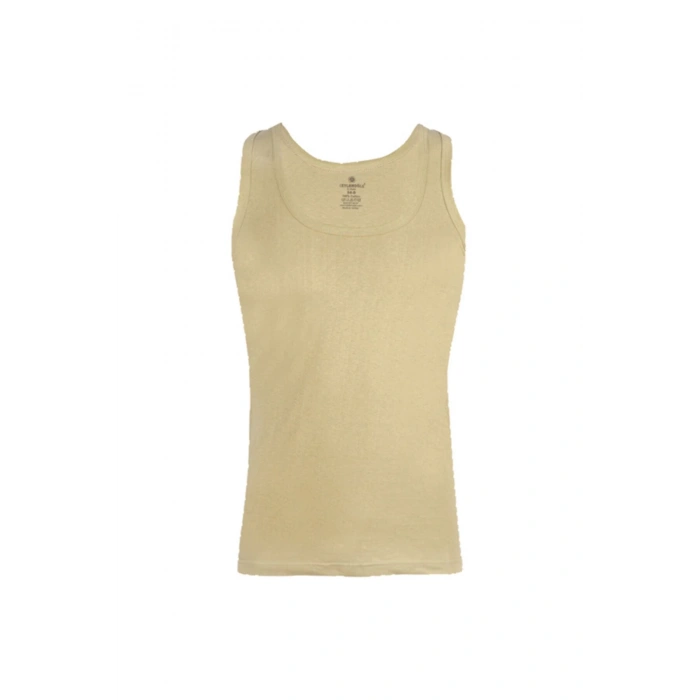 Erkek Açık Yeşil 6lı Paket Pamuklu Penye Atlet