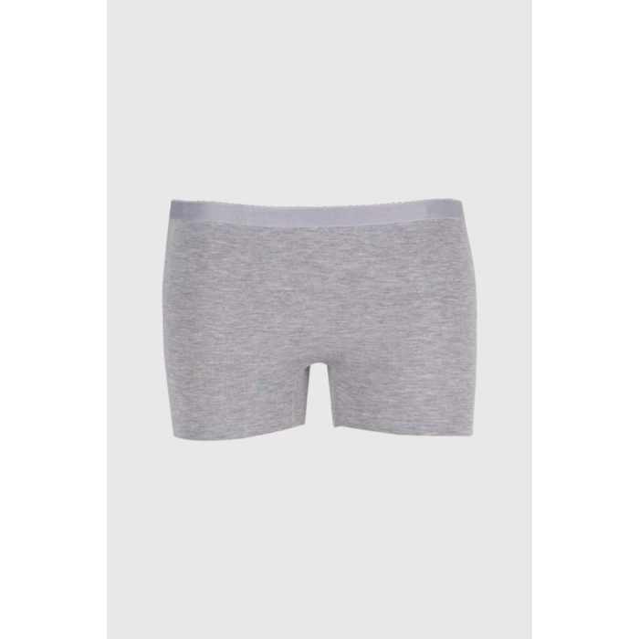 Kadın Gri Likralı Mini Boxer 6lı Gkc234