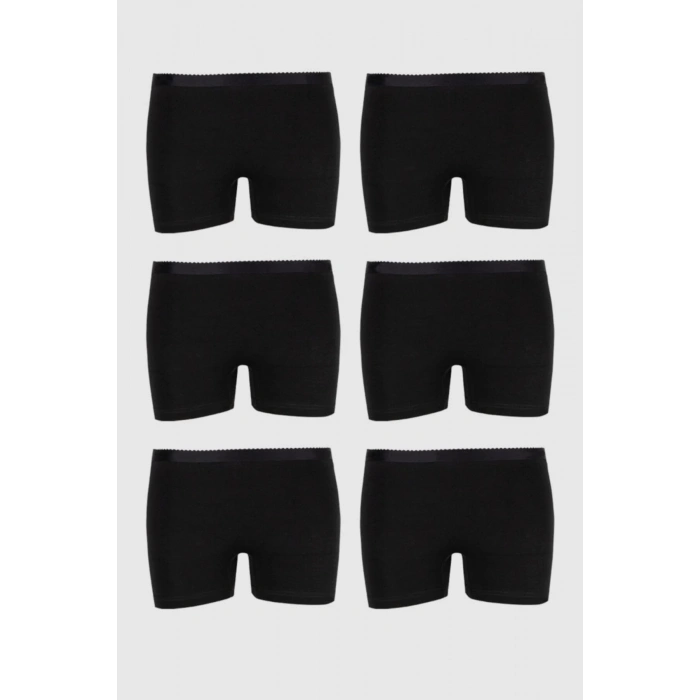 Kadın Likralı Mini Külot Şort 6lı