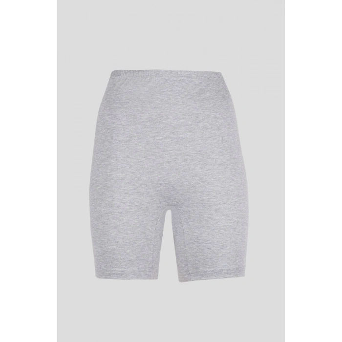 Kadın Gri Likralı Paçalı Külot 6lı Paket Gkc282