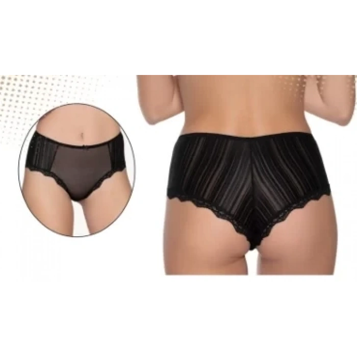 Belinay Tül Detaylı ve Çizgili 2li Külot 3001