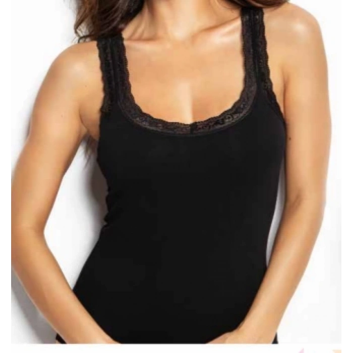 MİSS ELİT BAYAN 3LÜ KALIN ASKILI GÜPÜR DETAYLI ATLET - 0722