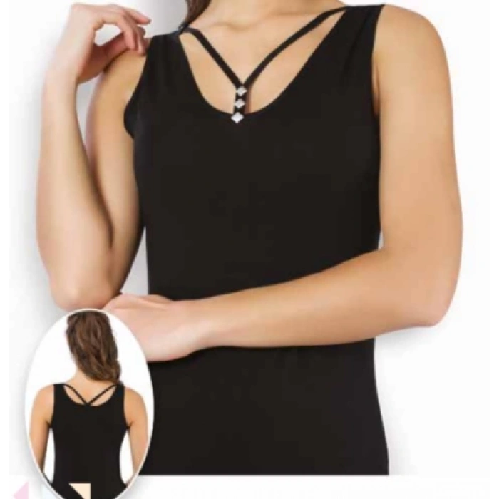 MİSS ELİT BAYAN 3LÜ İP DETAYLI ŞIK ATLET - 0725