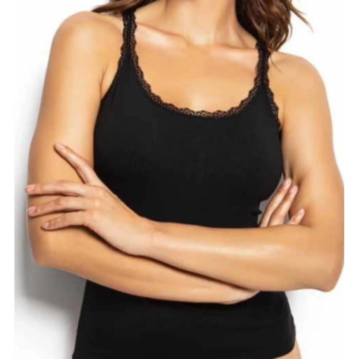 MİSS ELİT BAYAN 3LÜ SIRT DETAYLI BRODELİ ATLET - 0728