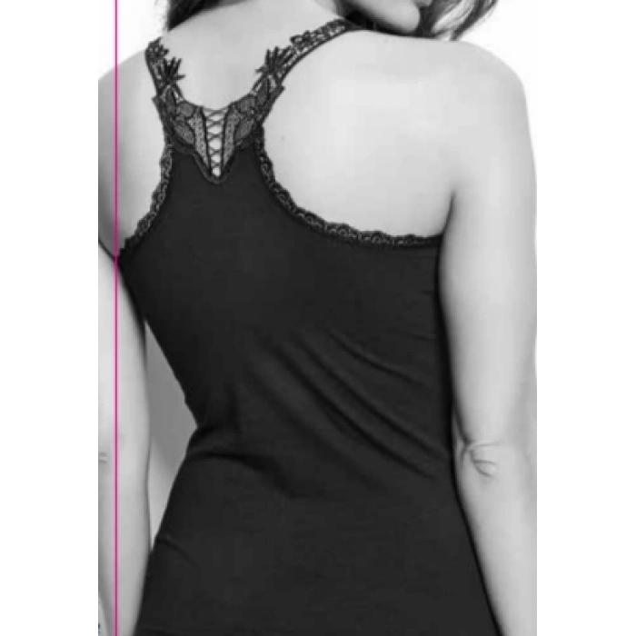 MİSS ELİT BAYAN 3LÜ SIRT DETAYLI BRODELİ ATLET - 0728