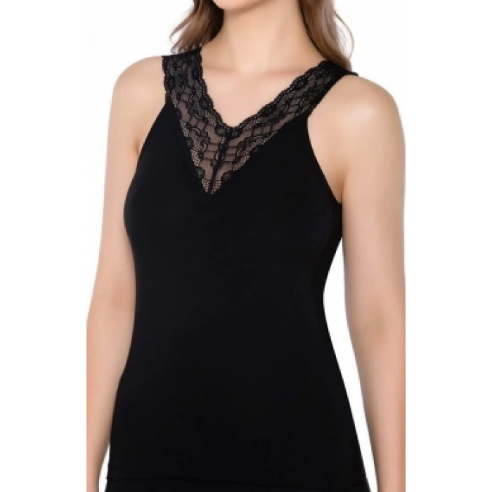 Belinay dantel detaylı body 3lü 6521