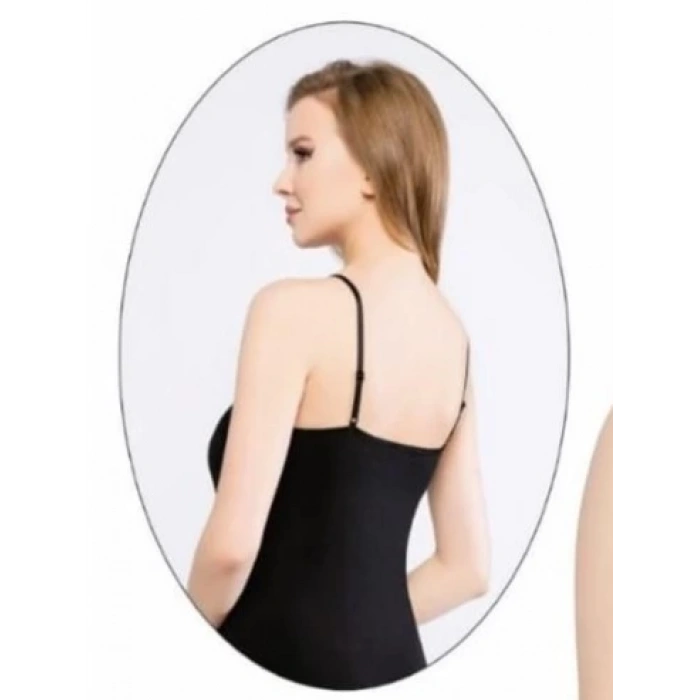 Belinay Kadın 3lü Askısı Ayarlanabilir Dantelli Atlet - 6021