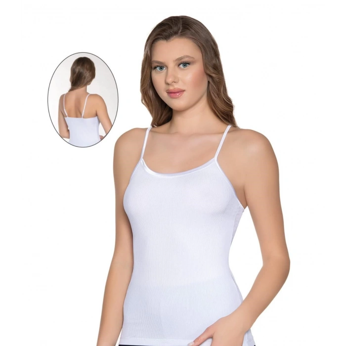 Belinay Kadın 3lü Ayarlanabilir İp Askılı Kaşkorse Atlet - 6032