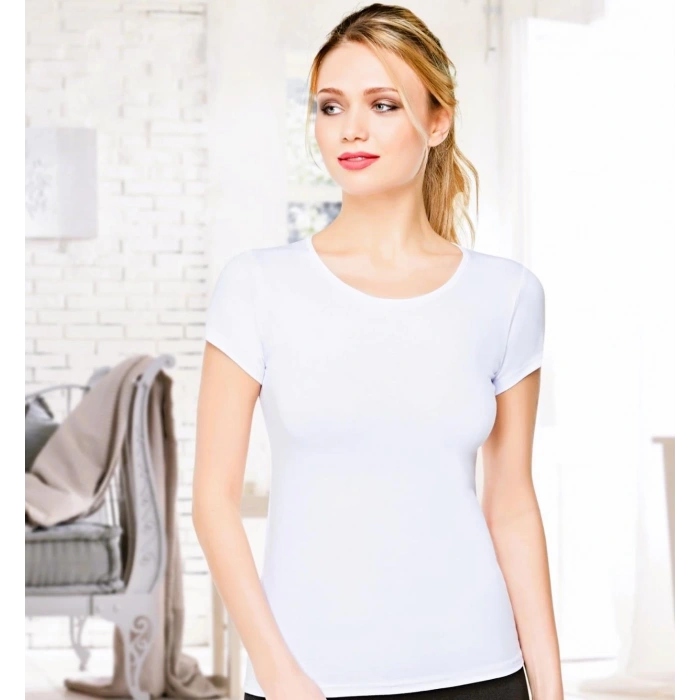 Belinay Kadın 3lü Kısa Kollu Body - 0884