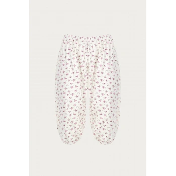 Kadın Beyaz Empirme Paçalı Külot 6lı Paket Gkc227