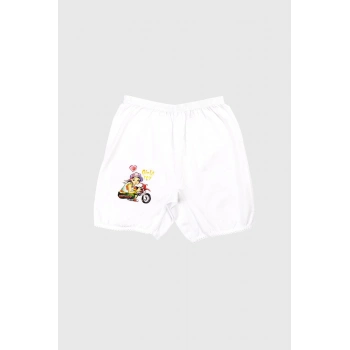 Baskılı Kız Çocuk Paçalı Külot 12li Paket Gkc321