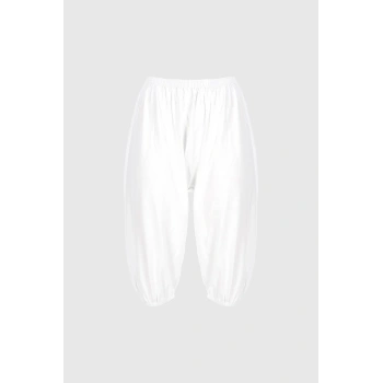 Bayan Beyaz Paçalı Külot 6lı Paket Gkc226