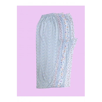 6lı  Emprime Anne Kışlık Düz Paçalı Pijama Alt-224