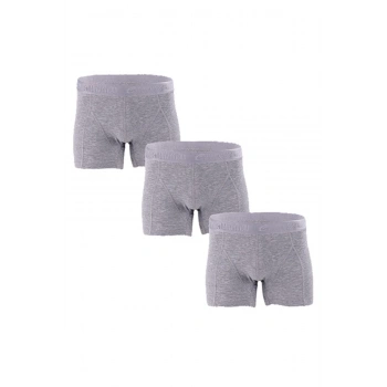 Erkek Likralı Rahat Elastan Likralı Boxer Gri Renk Xl Beden 3lü Paket