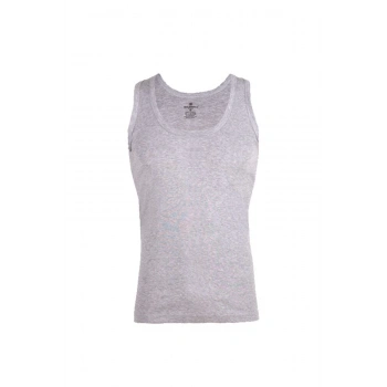 Erkek Gri Ribana 3 Lü Paket Pamuklu Atlet- 023 Gri