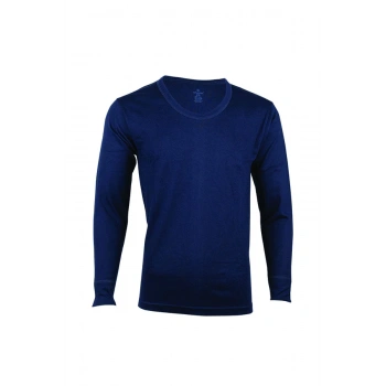 Erkek Lacivert Interlok Uzun Kol Fanila