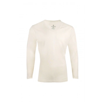 Erkek Krem Interlok Uzun Kol Fanila Xl Beden