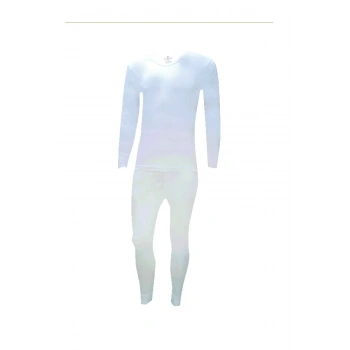 Erkek Beyaz Interlok Takım M Beden