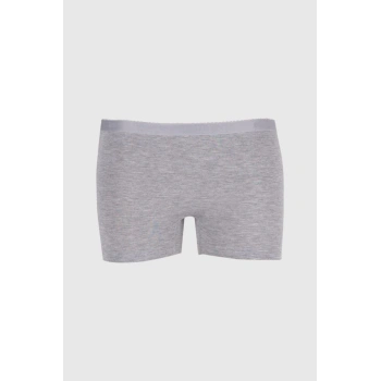 Kadın Gri Likralı Mini Boxer 6lı Gkc234