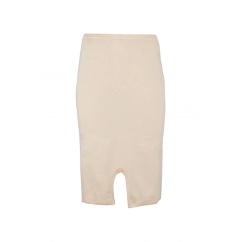 Kadın Bej Penye Jüpon 3lü Etek Gkc251